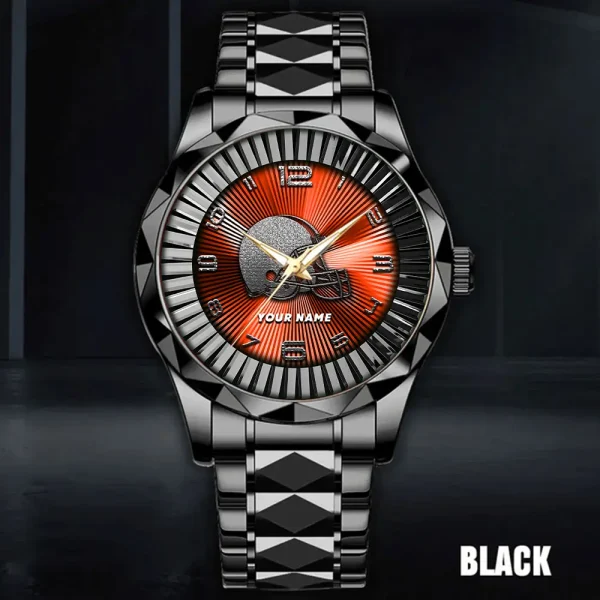 Cleveland Browns Business Watch For Men Automatic Mechanical Stainless Steel Band 2025 SPTDMW616 - Image 4