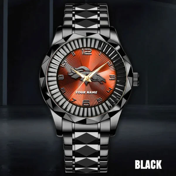 Denver Broncos Business Watch For Men Automatic Mechanical Stainless Steel Band 2025 SPTDMW618 - Image 4
