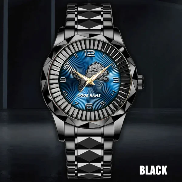 Detroit Lions Business Watch For Men Automatic Mechanical Stainless Steel Band 2025 SPTDMW619 - Image 3