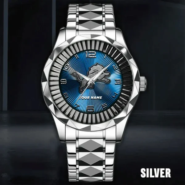Detroit Lions Business Watch For Men Automatic Mechanical Stainless Steel Band 2025 SPTDMW619 - Image 5