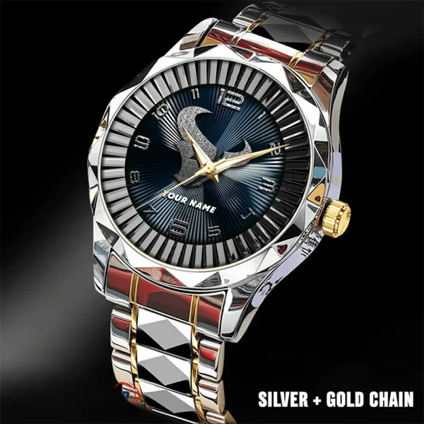 Houston Texans Business Watch For Men Automatic Mechanical Stainless Steel Band 2025 SPTDMW621 - Image 5