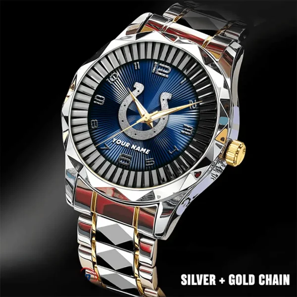 Indianapolis Colts Business Watch For Men Automatic Mechanical Stainless Steel Band 2025 SPTDMW622 - Image 2