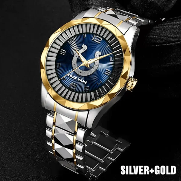 Indianapolis Colts Business Watch For Men Automatic Mechanical Stainless Steel Band 2025 SPTDMW622