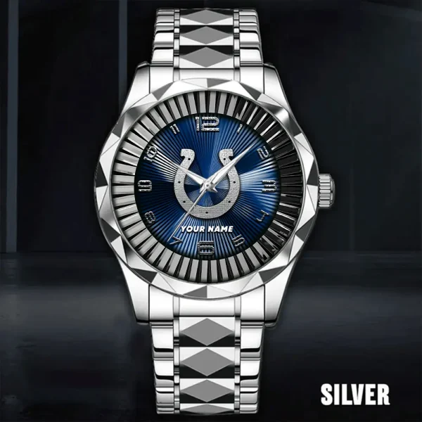 Indianapolis Colts Business Watch For Men Automatic Mechanical Stainless Steel Band 2025 SPTDMW622 - Image 5