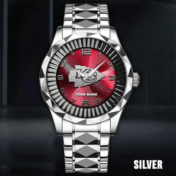 Kansas City Chiefs Business Watch For Men Automatic Mechanical Stainless Steel Band 2025 SPTDMW624 - Image 5