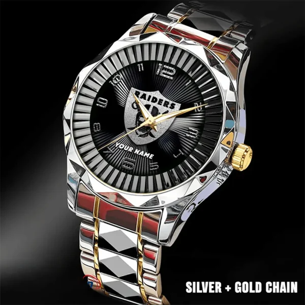 Las Vegas Raiders Business Watch For Men Automatic Mechanical Stainless Steel Band 2025 SPTDMW625 - Image 5