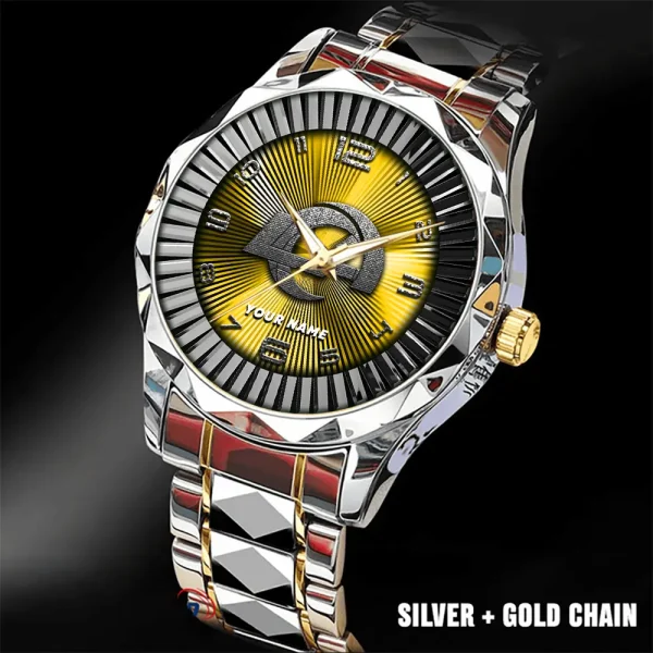 Los Angeles Rams Business Watch For Men Automatic Mechanical Stainless Steel Band 2025 SPTDMW627 - Image 5