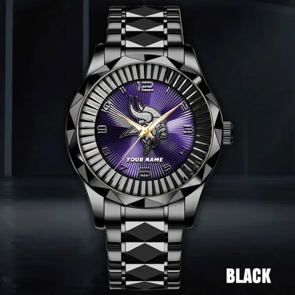 Minnesota Vikings Business Watch For Men Automatic Mechanical Stainless Steel Band 2025 SPTDMW629 - Image 3