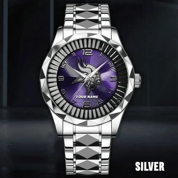 Minnesota Vikings Business Watch For Men Automatic Mechanical Stainless Steel Band 2025 SPTDMW629 - Image 5