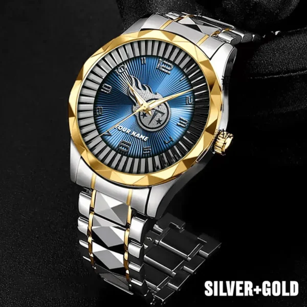 Tennessee Titans Business Watch For Men Automatic Mechanical Stainless Steel Band 2025 SPTDMW639