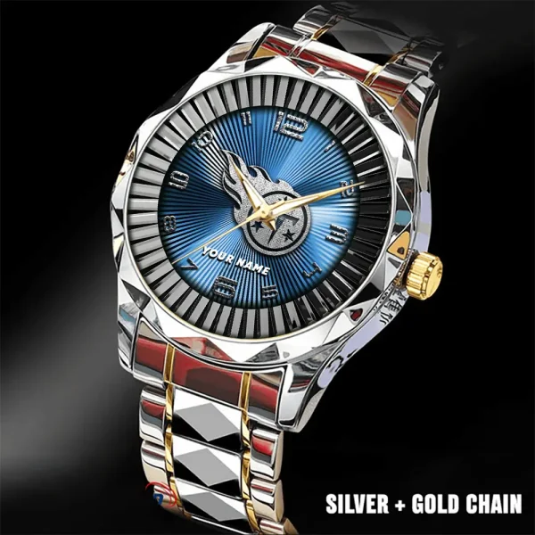 Tennessee Titans Business Watch For Men Automatic Mechanical Stainless Steel Band 2025 SPTDMW639 - Image 5