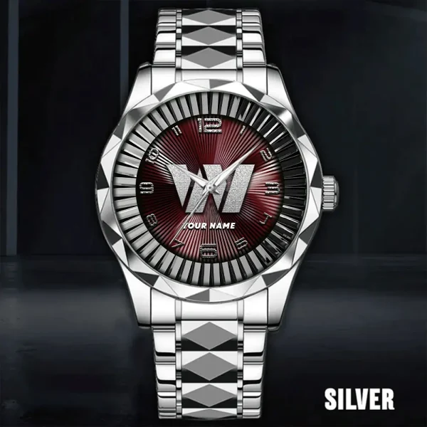 Washington Commanders Business Watch For Men Automatic Mechanical Stainless Steel Band 2025 SPTDMW640 - Image 5