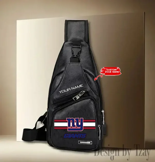 New York Giants Cool Leather Sling Crossbody Backpack Chest Bag For Men New Design 2025 ANZLTSLINGBAG217 - Image 2