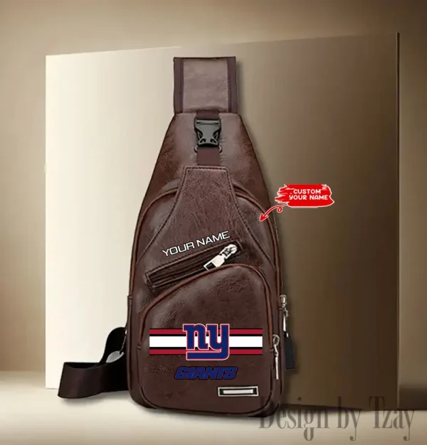 New York Giants Cool Leather Sling Crossbody Backpack Chest Bag For Men New Design 2025 ANZLTSLINGBAG217 - Image 3