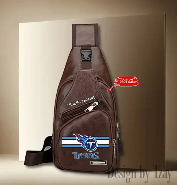 Tennessee Titans Cool Leather Sling Crossbody Backpack Chest Bag For Men New Design 2025 ANZLTSLINGBAG224 - Image 3