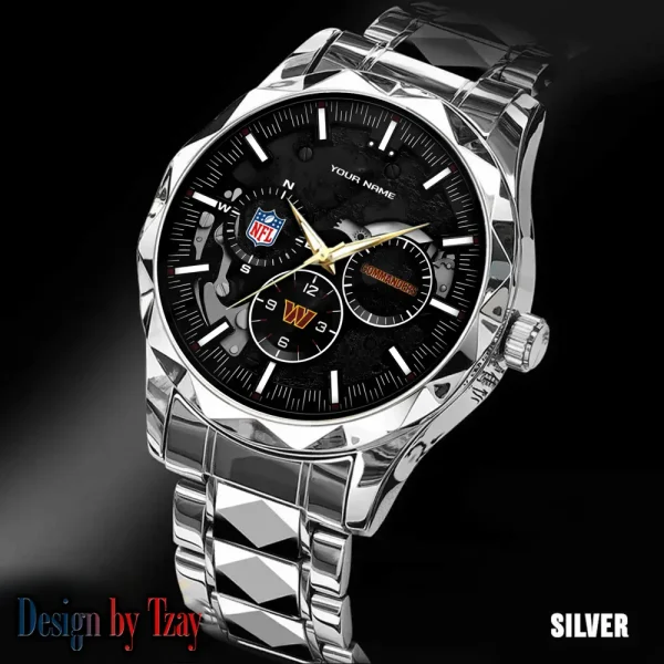 Washington Commanders Business Watch For Men Automatic Mechanical Stainless Steel Band 2025 SPTDMW672 - Image 2