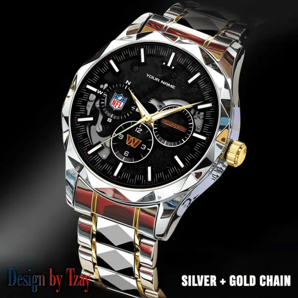 Washington Commanders Business Watch For Men Automatic Mechanical Stainless Steel Band 2025 SPTDMW672 - Image 5