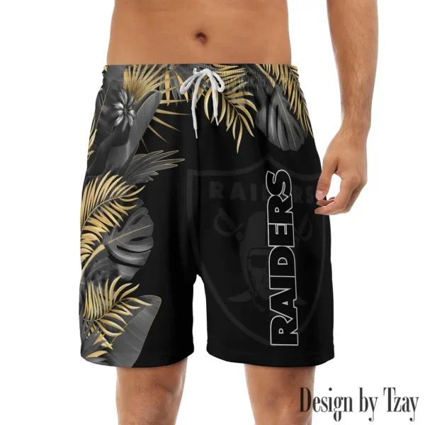 Las Vegas Raiders Casual Men's Drawstring Shorts Trending 2025 BGSHORT333