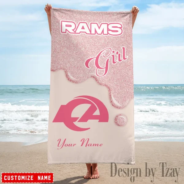 Los Angeles Rams NFL Beach Towels New 2025 AZBTOWEL537 - Image 2