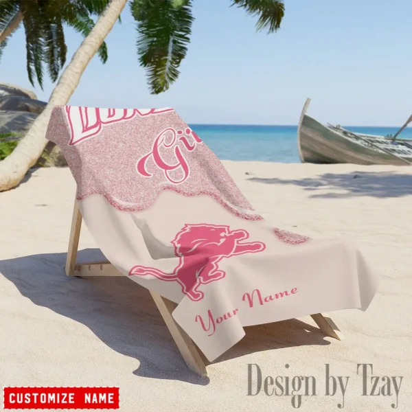 Detroit Lions NFL Beach Towels New 2025 AZBTOWEL545 - Image 3