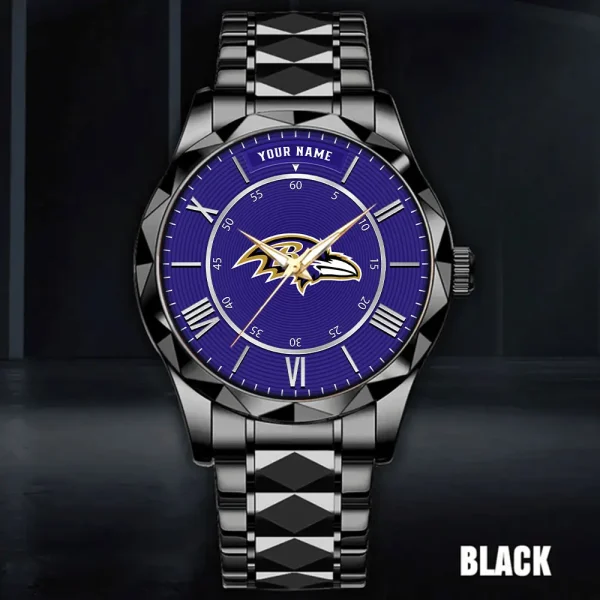 Baltimore Ravens Business Watch For Men Luxury Waterproof Stainless Steel New Design 2025 ANZDMW708 - Image 3