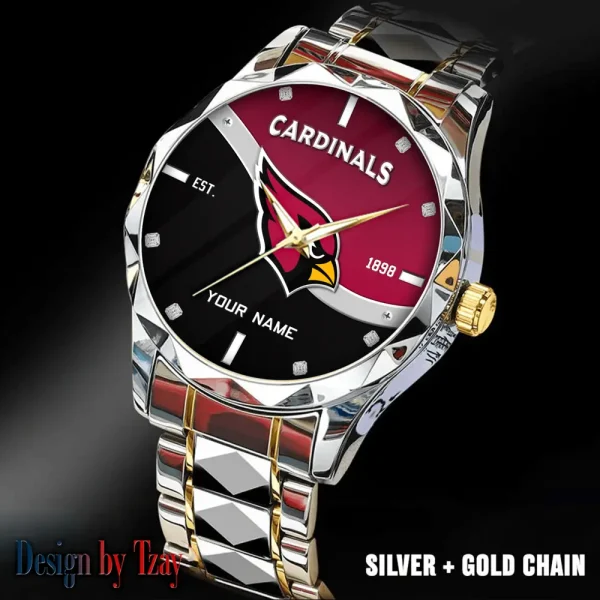 Arizona Cardinals Warterproof Sports Men Watches Top Brand Luxury Clock Style 2025 SPTDMW674 - Image 2