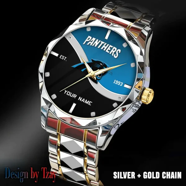 Carolina Panthers Warterproof Sports Men Watches Top Brand Luxury Clock Style 2025 SPTDMW678 - Image 2