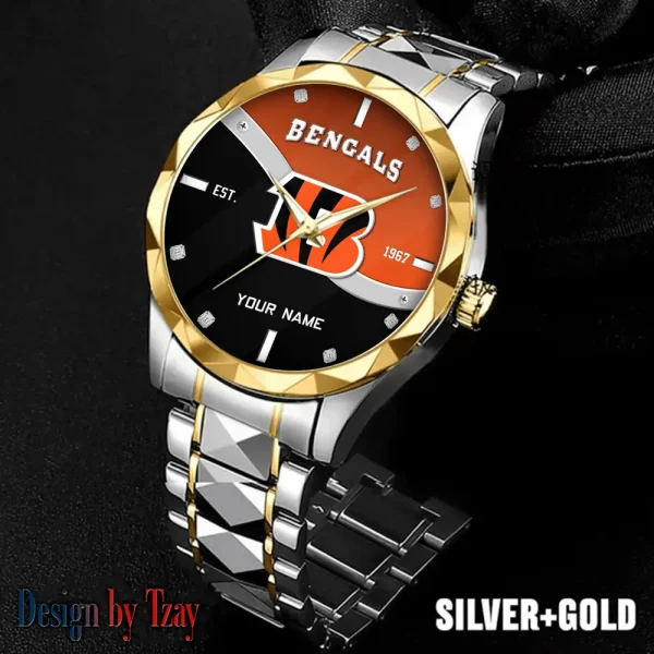Cincinnati Bengals Warterproof Sports Men Watches Top Brand Luxury Clock Style 2025 SPTDMW680