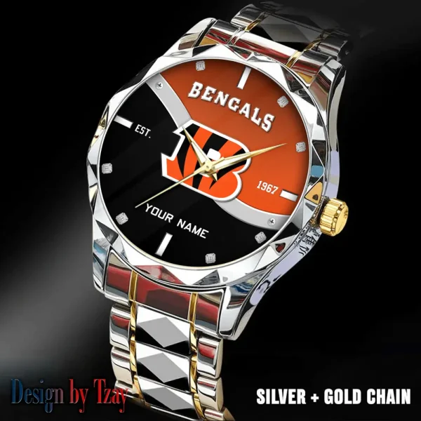 Cincinnati Bengals Warterproof Sports Men Watches Top Brand Luxury Clock Style 2025 SPTDMW680 - Image 2