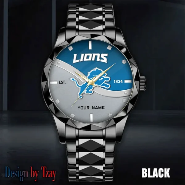 Detroit Lions Warterproof Sports Men Watches Top Brand Luxury Clock Style 2025 SPTDMW684 - Image 2