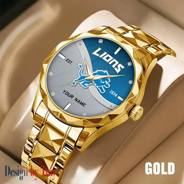 Detroit Lions Warterproof Sports Men Watches Top Brand Luxury Clock Style 2025 SPTDMW684 - Image 4
