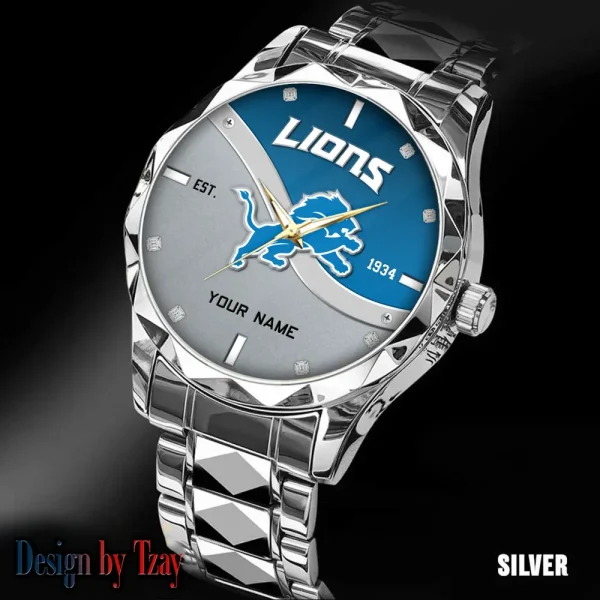 Detroit Lions Warterproof Sports Men Watches Top Brand Luxury Clock Style 2025 SPTDMW684 - Image 5