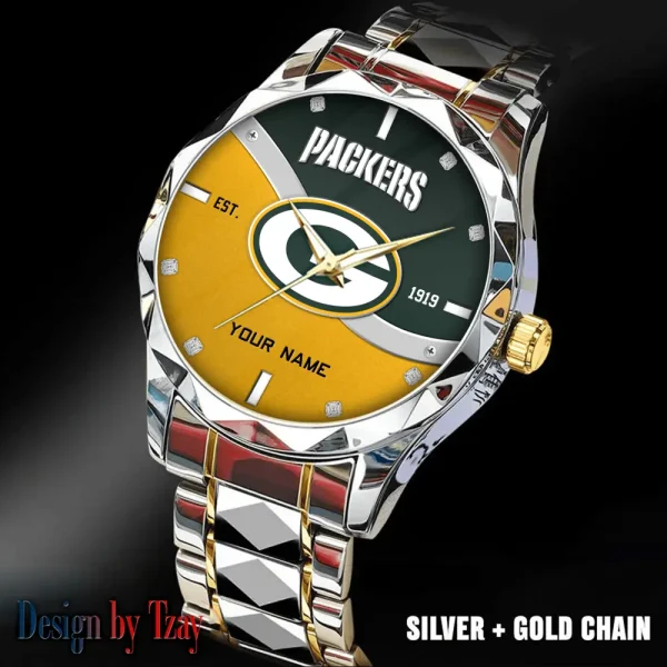 Green Bay Packers Warterproof Sports Men Watches Top Brand Luxury Clock Style 2025 SPTDMW685 - Image 4