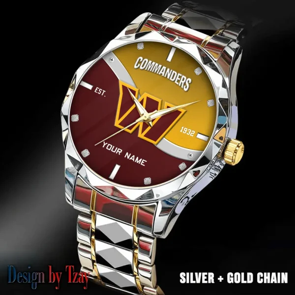 Washington Commanders Warterproof Sports Men Watches Top Brand Luxury Clock Style 2025 SPTDMW705 - Image 5