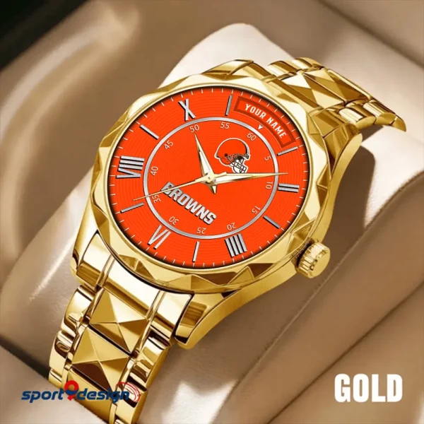 Cleveland Browns Business Watch For Men Luxury Waterproof Stainless Steel New Design 2025 ANZDMW713 - Image 4