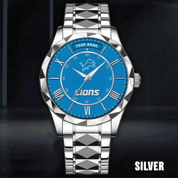 Detroit Lions Business Watch For Men Luxury Waterproof Stainless Steel New Design 2025 ANZDMW716 - Image 4