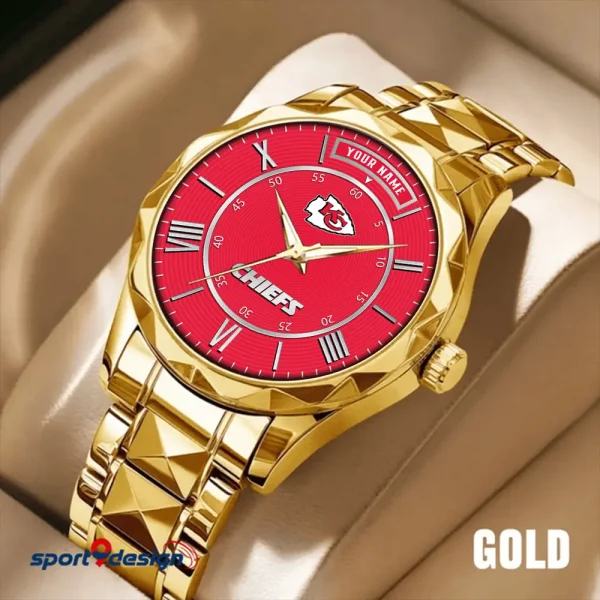 Kansas City Chiefs Business Watch For Men Luxury Waterproof Stainless Steel New Design 2025 ANZDMW721 - Image 3