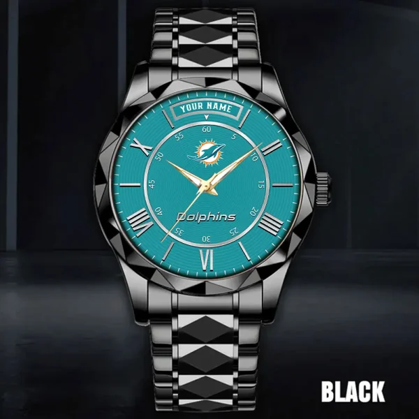 Miami Dolphins Business Watch For Men Luxury Waterproof Stainless Steel New Design 2025 ANZDMW725 - Image 3
