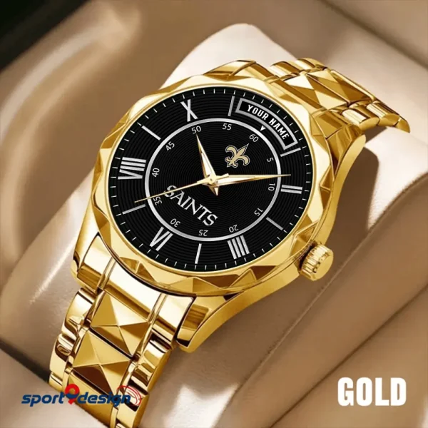 New Orleans Saints Business Watch For Men Luxury Waterproof Stainless Steel New Design 2025 ANZDMW728 - Image 3
