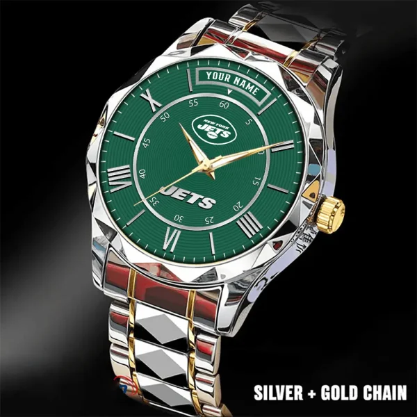 New York Jets Business Watch For Men Luxury Waterproof Stainless Steel New Design 2025 ANZDMW730 - Image 5