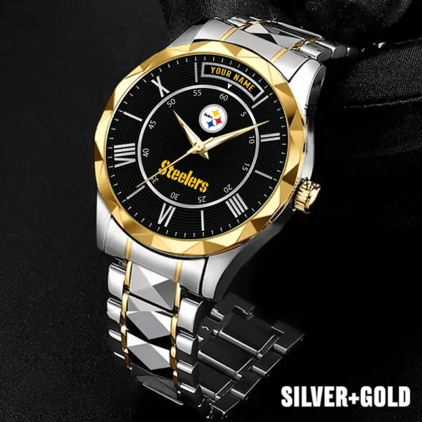 Pittsburgh Steelers Business Watch For Men Luxury Waterproof Stainless Steel New Design 2025 ANZDMW732