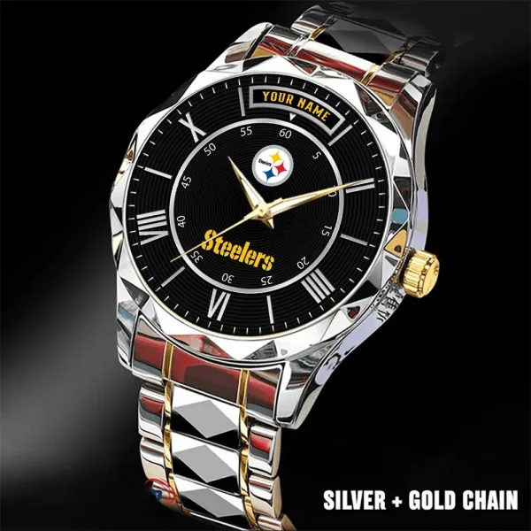 Pittsburgh Steelers Business Watch For Men Luxury Waterproof Stainless Steel New Design 2025 ANZDMW732 - Image 2