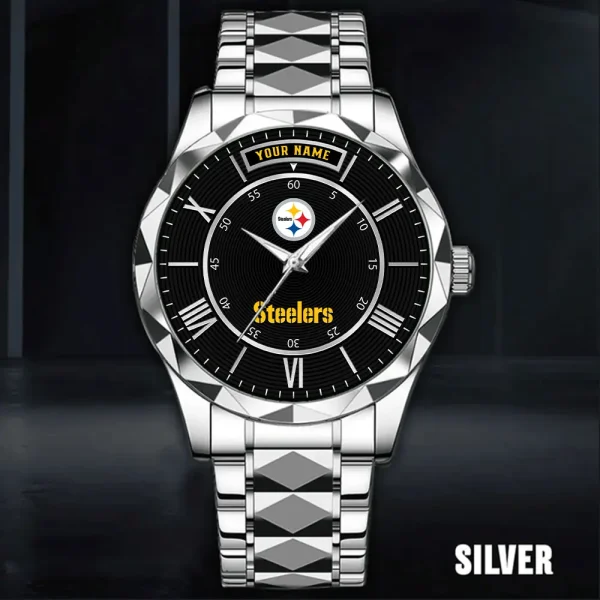 Pittsburgh Steelers Business Watch For Men Luxury Waterproof Stainless Steel New Design 2025 ANZDMW732 - Image 3