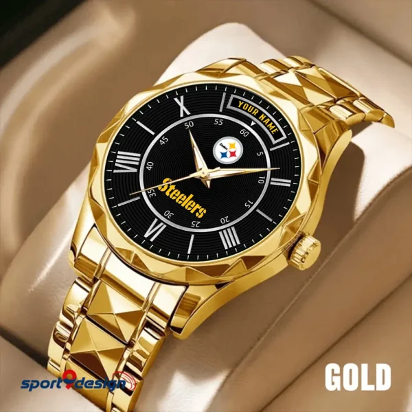 Pittsburgh Steelers Business Watch For Men Luxury Waterproof Stainless Steel New Design 2025 ANZDMW732 - Image 5