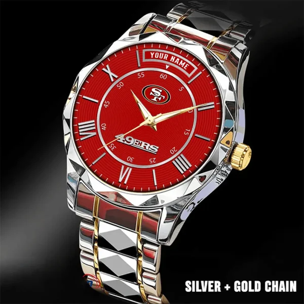 San Francisco 49ers Business Watch For Men Luxury Waterproof Stainless Steel New Design 2025 ANZDMW733 - Image 2