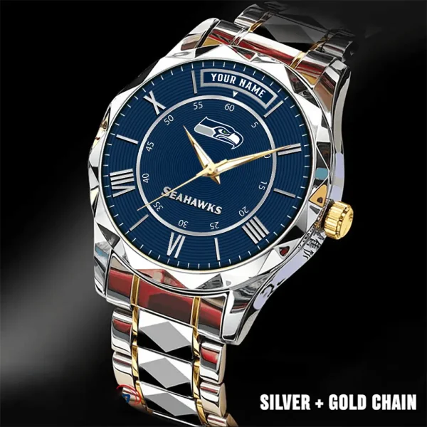 Seattle Seahawks Business Watch For Men Luxury Waterproof Stainless Steel New Design 2025 ANZDMW734 - Image 5