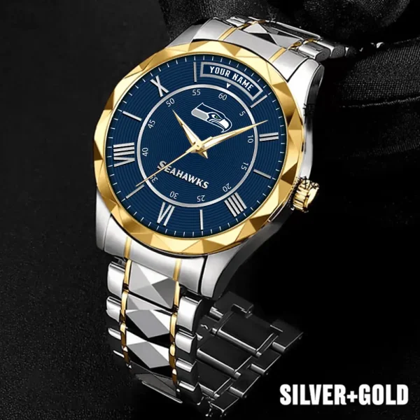 Seattle Seahawks Business Watch For Men Luxury Waterproof Stainless Steel New Design 2025 ANZDMW734