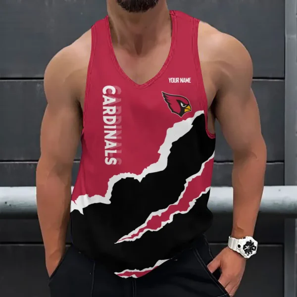 Arizona Cardinals 3D Printed Sleeveless Sport Tank Top Shirt New Style 2025 AZTTS171