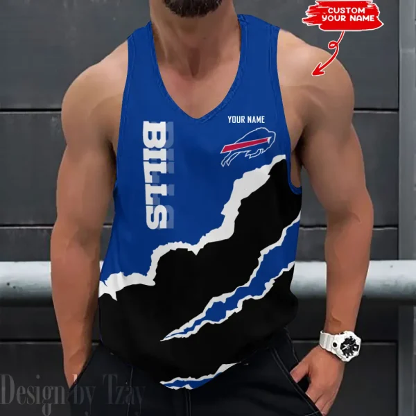 Buffalo Bills 3D Printed Sleeveless Sport Tank Top Shirt New Style 2025 AZTTS174