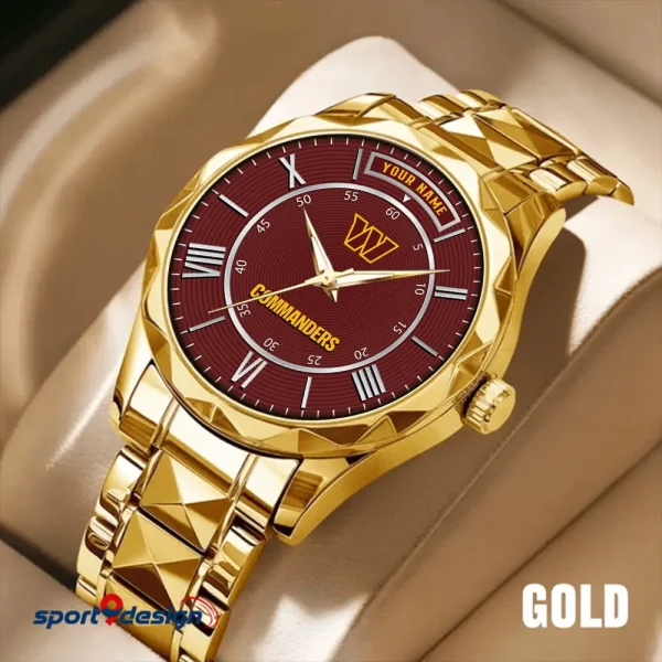 Washington Commanders Business Watch For Men Luxury Waterproof Stainless Steel New Design 2025 ANZDMW737 - Image 4